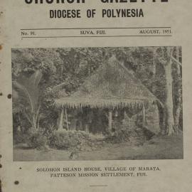 Church Gazette, Polynesia: August 1951