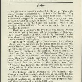 Southern Cross Log: Issue 19, November 1896