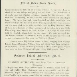 Southern Cross Log: Issue 41, September 1898