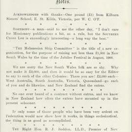 Southern Cross Log: Issue 56, December 1899