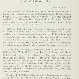 Southern Cross Log: Issue 62, June 1900