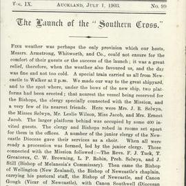 Southern Cross Log: Issue 99, July 1903