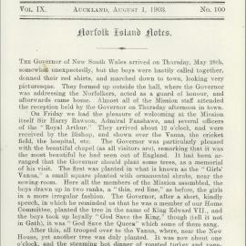 Southern Cross Log: Issue 100, August 1903