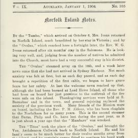 Southern Cross Log: Issue 105, January 1904