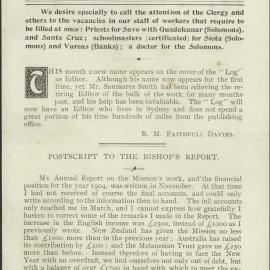 Southern Cross Log: Issue 120, May 1905