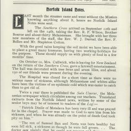 Southern Cross Log: Issue 126, November 1905