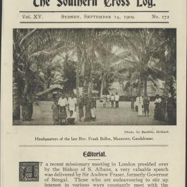 Southern Cross Log: Issue 172, September 1909