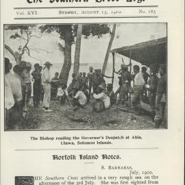 Southern Cross Log: Issue 183, August 1910