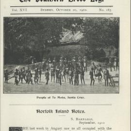 Southern Cross Log: Issue 185, October 1910