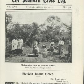 Southern Cross Log: Issue 191, April 1911