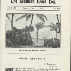 Southern Cross Log: Issue 194, July 1911