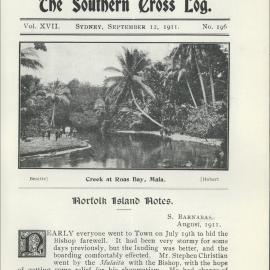 Southern Cross Log: Issue 196, September 1911