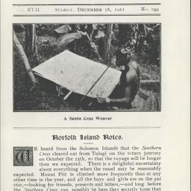 Southern Cross Log: Issue 199, December 1911