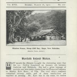 Southern Cross Log: Issue 202, March 1912