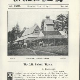 Southern Cross Log: Issue 206, July 1912