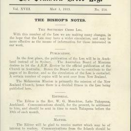 Southern Cross Log: Issue 214, May 1913