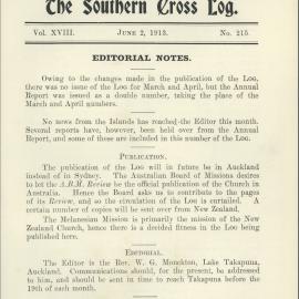 Southern Cross Log: Issue 215, June 1913