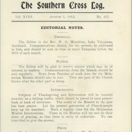 Southern Cross Log: Issue 217, August 1913