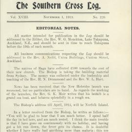 Southern Cross Log: Issue 220, November 1913