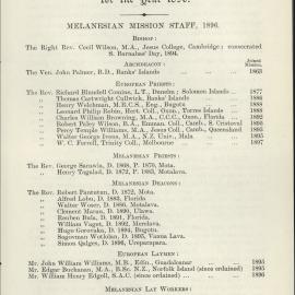 Southern Cross Log: Annual Report for 1896