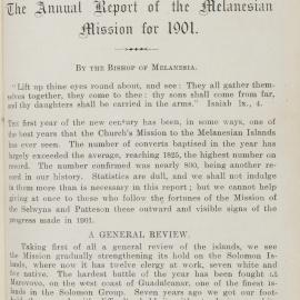 Southern Cross Log: Annual Report for 1901