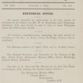 Southern Cross Log: Issue 222, January 1914