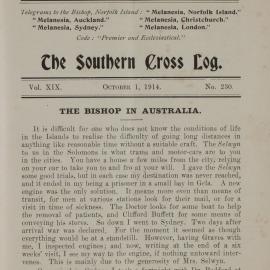 Southern Cross Log: Issue 230, October 1914