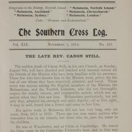 Southern Cross Log: Issue 231, November 1914