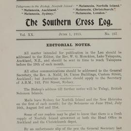 Southern Cross Log: Issue 237, June 1915
