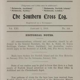 Southern Cross Log: Issue 244, January 1916