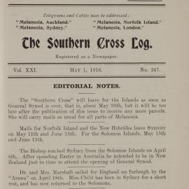 Southern Cross Log: Issue 247, May 1916