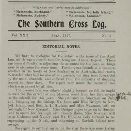 Southern Cross Log: Issue 3, July 1917