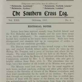 Southern Cross Log: Issue 4, October 1917