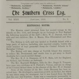 Southern Cross Log: Issue 5, January 1918