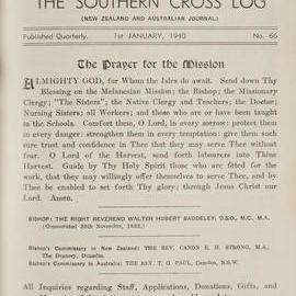 Southern Cross Log: Issue 66, January 1940