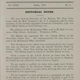 Southern Cross Log: Annual Report for 1916