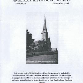 Anglican Historical Society: September 1999 - Newsletter 14
