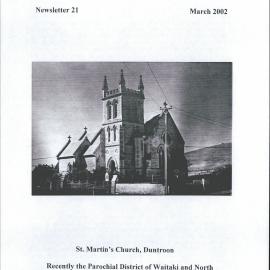 Anglican Historical Society: March 2002 - Newsletter 21