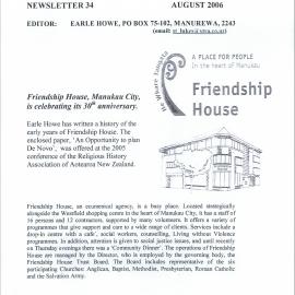 Anglican Historical Society: August 2006 - Newsletter 34