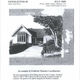 Anglican Historical Society: July 2008 - Newsletter 40