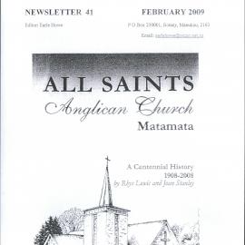 Anglican Historical Society: February 2009 - Newsletter 41