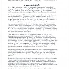 Anglican Historical Society: November 2011 - Newsletter 48