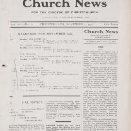 The Church News: Issue 11, November 1914