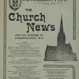The Church News: Issue 6, November 1919