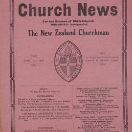The Church News: Issue 11, April 1920