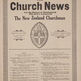The Church News: Issue 9, March 1921