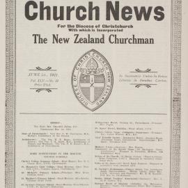 The Church News: Issue 12, June 1921