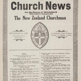 The Church News: Issue 3, September 1921
