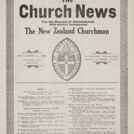 The Church News: Issue 5, November 1921