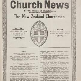 The Church News: Issue 6, December 1921